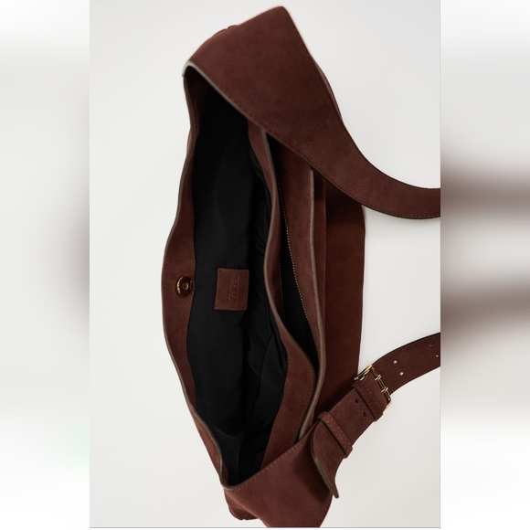 BNWT! Zara suede crossbody bag ( leather/ cow& goat) - Picture 9 of 12
